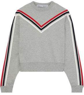 Riley Embroidered French Cotton-blend Terry Sweatshirt