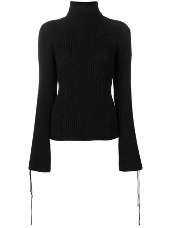 Gucci Vintage 2000's lace-up sleeves jumper