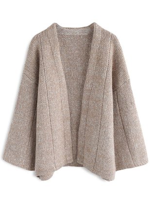 Comfortable Free Time Knit Cardigan in Sand - OUTERS - Retro, Indie and Unique Fashion
