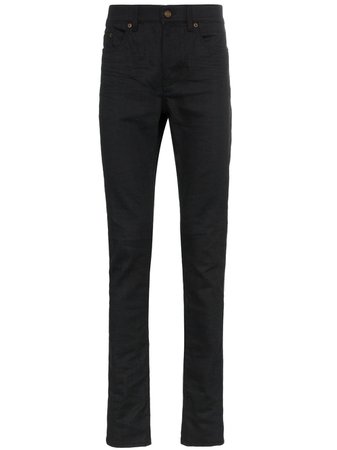 Black Saint Laurent Classic Slim-Fit Jeans | Farfetch.com