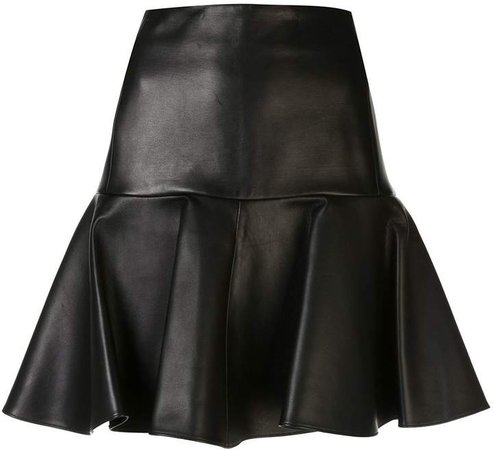 short-length flared skirt