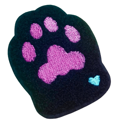 black cat paw patch