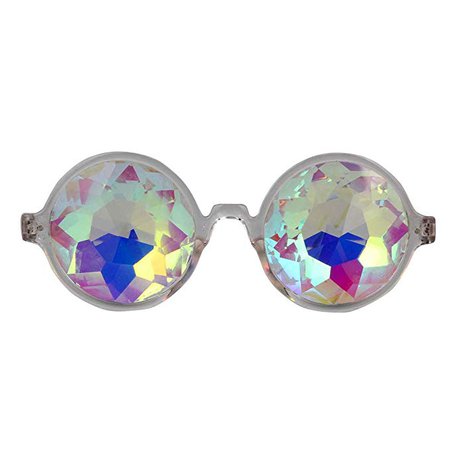 Amazon Prime Deals, Festivals Kaleidoscope Glasses Rainbow Prism Sunglasses Goggles at Amazon Women’s Clothing store: