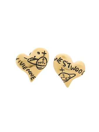 Vivienne Westwood Heart Earrings - Farfetch