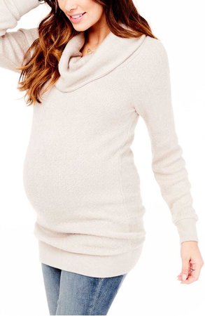 Ingrid & Isabel® Cowl Neck Maternity Sweater | Nordstrom