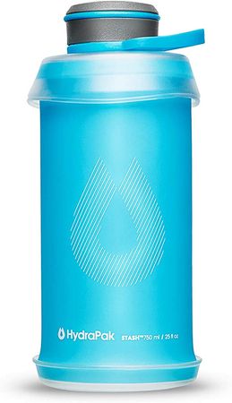 Amazon.com : Hydrapak Stash - Collapsible BPA & PVC Free Hiking and Backpacking Water Bottle (750 ml) - Malibu Blue : Sports & Outdoors