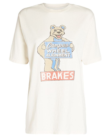 RE/DONE 80s Oversized Campus Wheel T-Shirt