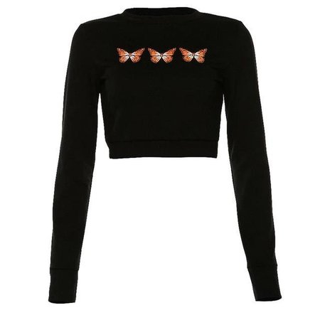 Butterfly Crop Sweater – Own Saviour