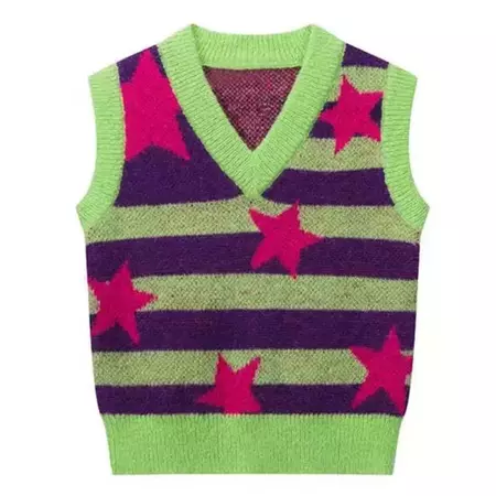 Indie Aesthetic Striped Vest | BOOGZEL CLOTHING – Boogzel Clothing