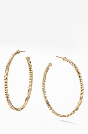 David Yurman Cable Spiral Hoop Earrings | Nordstrom