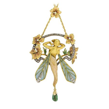Important Masriera Y Carreras Art Nouveau Pendant For Sale at 1stDibs