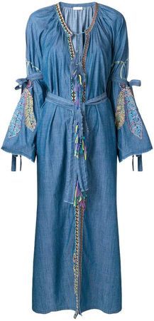 Anjuna navajo denim kimono coat