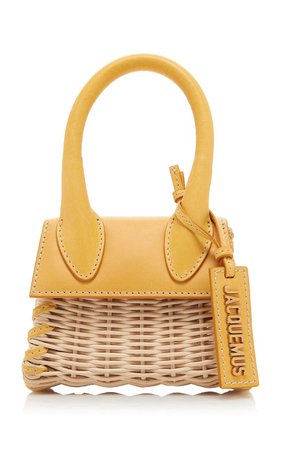 Le Chiquito Leather-Trimmed Wicker Top Handle Bag by Jacquemus | Moda Operandi
