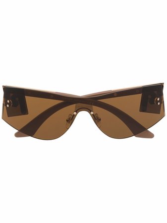Versace Eyewear Rectangle Frame Sunglasses - Farfetch