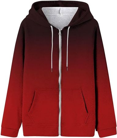 Amazon.com: JJHAEVDY Womens Hoodies Oversized Drawstring Sweatshirts Long Sleeve Zip Up Y2k Clothes Comfy Dressy Jackets with Pockets : Sports & Outdoors