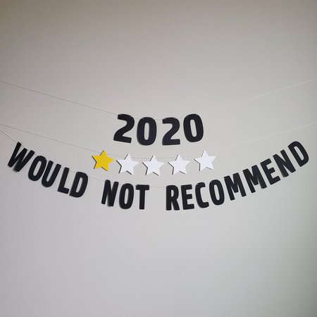 2020 Would Not Recommend 2020 Banner New Years Eve Banner | Etsy