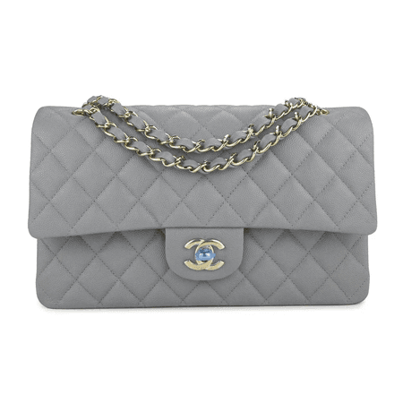 Chanel Grey Quilted Bag
