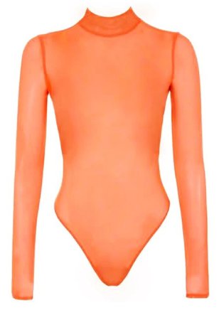 orange bodysuit
