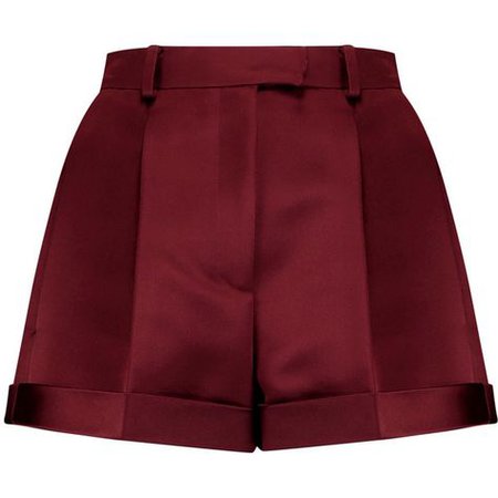 burgundy red shorts