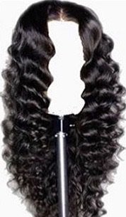 Curled lace frontal