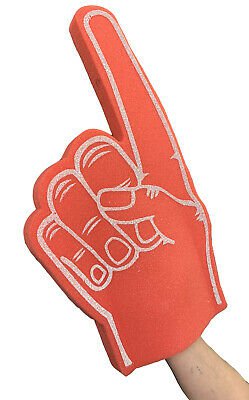 Economy Size Palm Printed Giant Foam Hand Pointy Finger | eBay