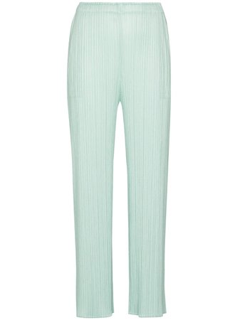 Shop Pleats Please Issey Miyake plissé wide-leg trousers with Express Delivery - FARFETCH