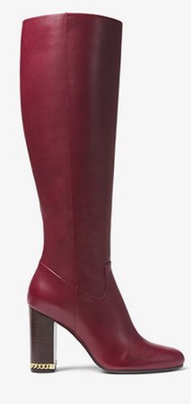 burgundy boot