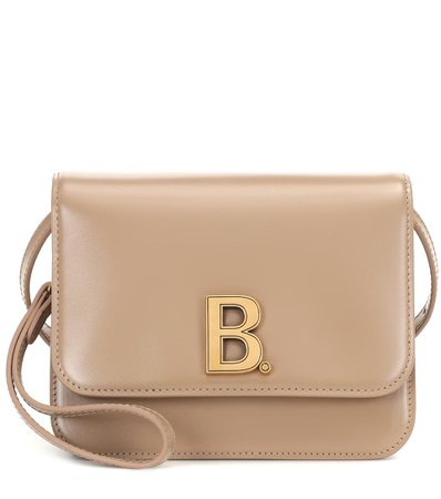 Balenciaga - B leather shoulder bag | Mytheresa