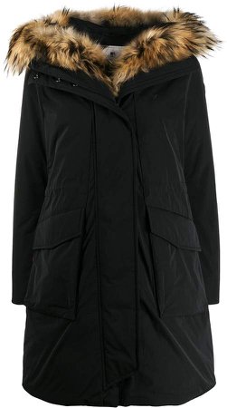 hooded military parka