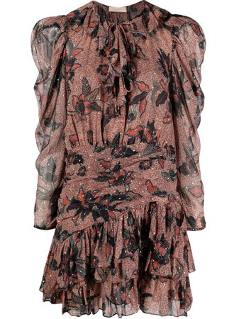Ulla Johnson floral-print Ruffled Dress - Farfetch
