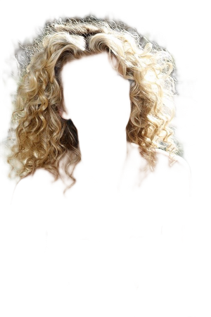 big blonde curly hair