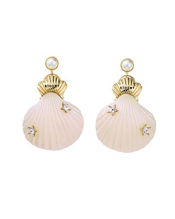Queen Shell White Pearl Earrings (RS20-ACC003)