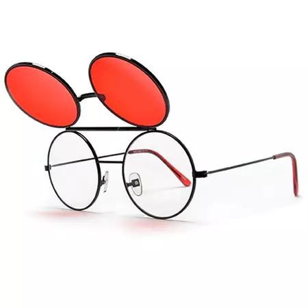 red sunglasses circle