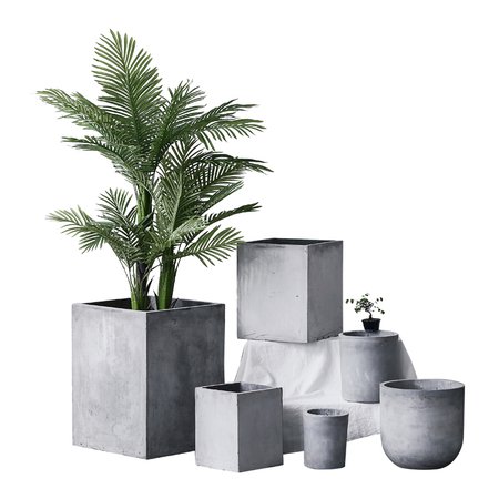 [USD 42.25] Nordic Creative cement flowerpot rectangular large modern simple floor basin living room indoor courtyard green flower pot - Wholesale from China online shopping | Buy asian products online from the best shoping agent - ChinaHao.com