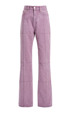 purple flare jeans