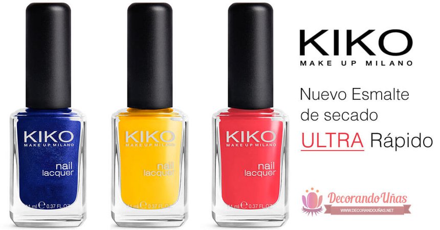 Kiko 🔥 Un esmalte de uñas de secado rapido a muy buen precio