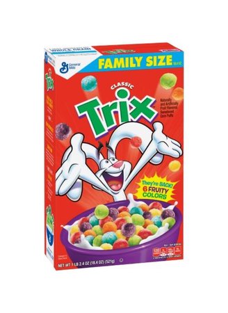 trix cereal colorful food png filler red