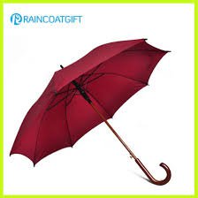 red umbrella with wooden handle - Google Search