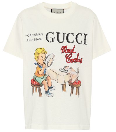 Gucci - Printed cotton jersey T-shirt | Mytheresa