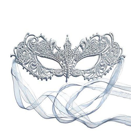 Fifty Shades Darker Silver Grey Anastasia Masquerade Mask - authentic - Samantha Peach US