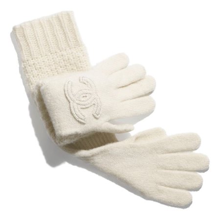 Chanel Cashmere & Silk Gloves
