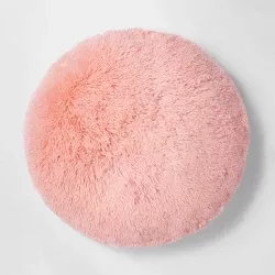 Heart Faux Fur & Velvet Throw Pillow Pink - Pillowfort™ : Target