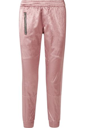 RtA | Finn cotton-blend satin track pants | NET-A-PORTER.COM