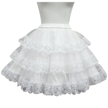 lolita white petticoat - Google Search