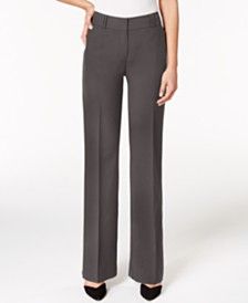 Alfani Curvy-Fit Slimming Bootcut Pants, Created for Macy's & Reviews - Women - Macy's