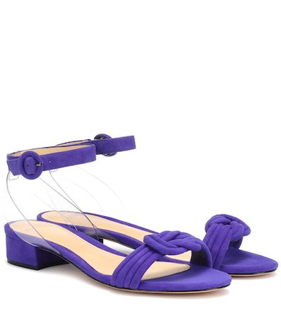 Vicky PVC and suede sandals