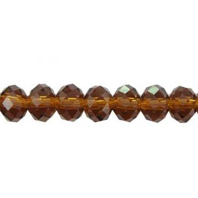 Beads Online Australia > Imperial Crystal Beads > Imperial Crystal Bead Rondelle 4x6mm (95) Smoky Topaz