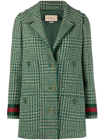 Gucci, Web-detail tweed jacket