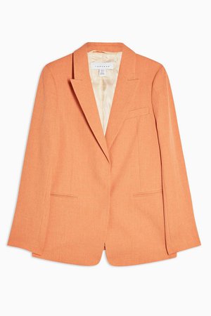Orange Single Breasted Blazer | Topshop