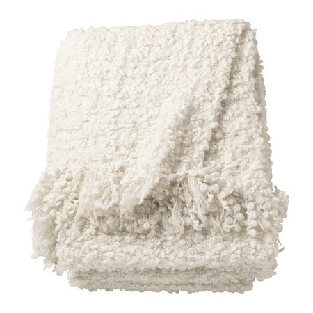 IKEA - OFELIA Throw, white blanket